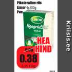 Allahindlus - Pikateraline riis
Limor 4x100g