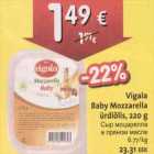 Allahindlus - Vigala Baby Mozzarella ürdiõlis