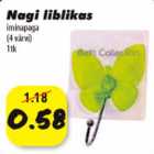 Allahindlus - Nagi Liblikas iminapaga (4 värvi) 1tk