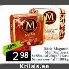 Allahindlus - Jäätis Magnum
Mini Multipack
