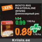 Allahindlus - BOSTO RIIS
PIKATERALINE
4X125G