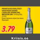 PRANTSUSE KVALITEETVAHUVEIN
GRAND
CAVALIER SPARKLING
MEDIUM DRY 