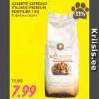 Allahindlus - AXXENTO ESPRESSO
ITALIANO PREMIUM
KOHVIUBA 1 KG