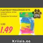 PLASTIKUST PESULÕKSUD 30 TK