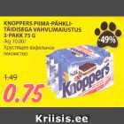 KNOPPERS PIIMA-PÄHKLITÄIDISEGA
VAHVLIMAIUSTUS
3-PAKK 75 G