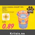 Allahindlus - FARMI KREEKA JOGURT 10%
370 G