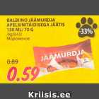 BALBIINO JÄÄMURDJA
APELSINITÄIDISEGA JÄÄTIS
130 ML/ 70 G