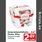 Kompvekikarp Raffaello,
Ferrero, 150 g
