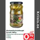 Marineeritud minikurgid
Favorit, 340 g
