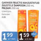 GARNIER FRUCTIS KAHJUSTATUD JUUSTELE ŠAMPOON 250 ML, PALSAM 200 ML