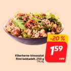 Allahindlus - Kikerherne-kinoasalat
Rimi kokkadelt, 250 g