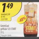 Allahindlus - GreenCoal grillsüsi 123 START