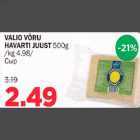 Allahindlus - VALIO VÕRU HAVARTI JUUST 500g