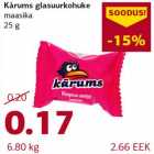 Allahindlus - Kàrums glasuurkohuke maasika 25 g