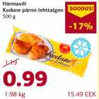 Allahindlus - Härmavili Kodune pärmi-lehttaigen 500 g