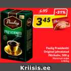 Allahindlus - Paulig Presidentti
Original jahvatatud
filtrikohv, 500 g