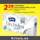 Allahindlus - Tualettpaber
Grite Orchidea White, 8 rulli