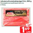 Jahutatud lumekrabipulgad Vici, 250 g
