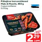 Pühajärve toorvorstikesed
Maks & Moorits, 450 g
