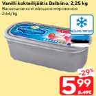 Vanilli kokteilijäätis Balbiino, 2,25 kg
