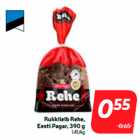 Rukkileib Rehe,
Eesti Pagar, 390 g
