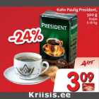 Allahindlus - Kohv Paulig President,
500 g