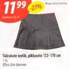 Tüdrukute seelik, pikkusele 122-170 cm, 1 tk