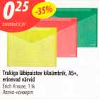 Trukiga läbipaistev kileümbrik, A5+, erinevad värvid, Erich Krause, 1 tk