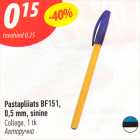 Pastapliiats BF151, 0,5 mm, sinine, Colgate 1 tk