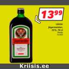 Alkohol - Liköör
 Jägermeister,
35%, 70 cl
