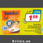 Allahindlus - Uncle Ben`s
10-min pikateraline
riis keedukotikestes,
4 x 125 g
