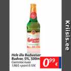 Allahindlus - Hele õlu Budweiser Budvar