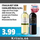 ITAALIA KGT VEIN CAVALIERI REALI, 0,75 L