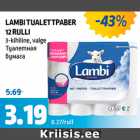 LAMBI TUALETTPABER 12 RULLI