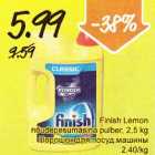 Finish Lemon nõudepesumasina pulber, 2,5 kg