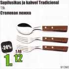 Allahindlus - Supilusikas ja kahvel Tradicional 1 tk