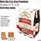 Hele õlu A.Le Coq Premium