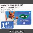 SERLA ORAVA 2-KIHILINE TUALETTPABER 