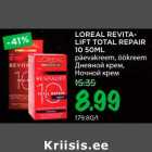 Allahindlus - LOREAL REVITALIFT TOTAL REPAIR 10 50MLpäevakreem, öökreem