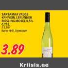 Allahindlus - SAKSAMAA VALGE
KPN VEIN J.BRUNNER
RIESLING MOSEL