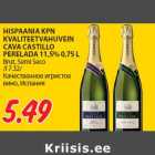 Allahindlus - HISPAANIA KPN
KVALITEETVAHUVEIN
CAVA CASTILLO
PERELADA