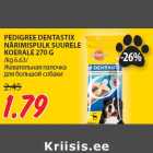 Allahindlus - PEDIGREE DENTASTIX
NÄRIMISPULK SUURELE
KOERALE 270 G