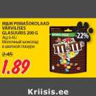 M&M PIIMAŠOKOLAAD
VÄRVILISES
GLASUURIS 200 G