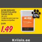 Allahindlus - ACME EKRAANIPUHASTUSLAPID
TOPSIS 50 TK