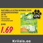 Allahindlus - NATURELLA ULTRA NORMAL DUO
HÜGIEENISIDEMED
20 TK