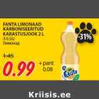 FANTA LIMONAAD
KARBONISEERITUD
KARASTUSJOOK 2 L