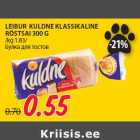 Allahindlus - LEIBUR KULDNE KLASSIKALINE
RÖSTSAI 300 G