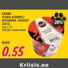 FARMI
ÕUNA-KANEELI
KOORENE JOGURT
200 G