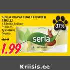 SERLA ORAVA TUALETTPABER
8 RULLI
