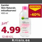 Allahindlus - Garnier
Skin Naturals
mitsellaarvesi
400 ml